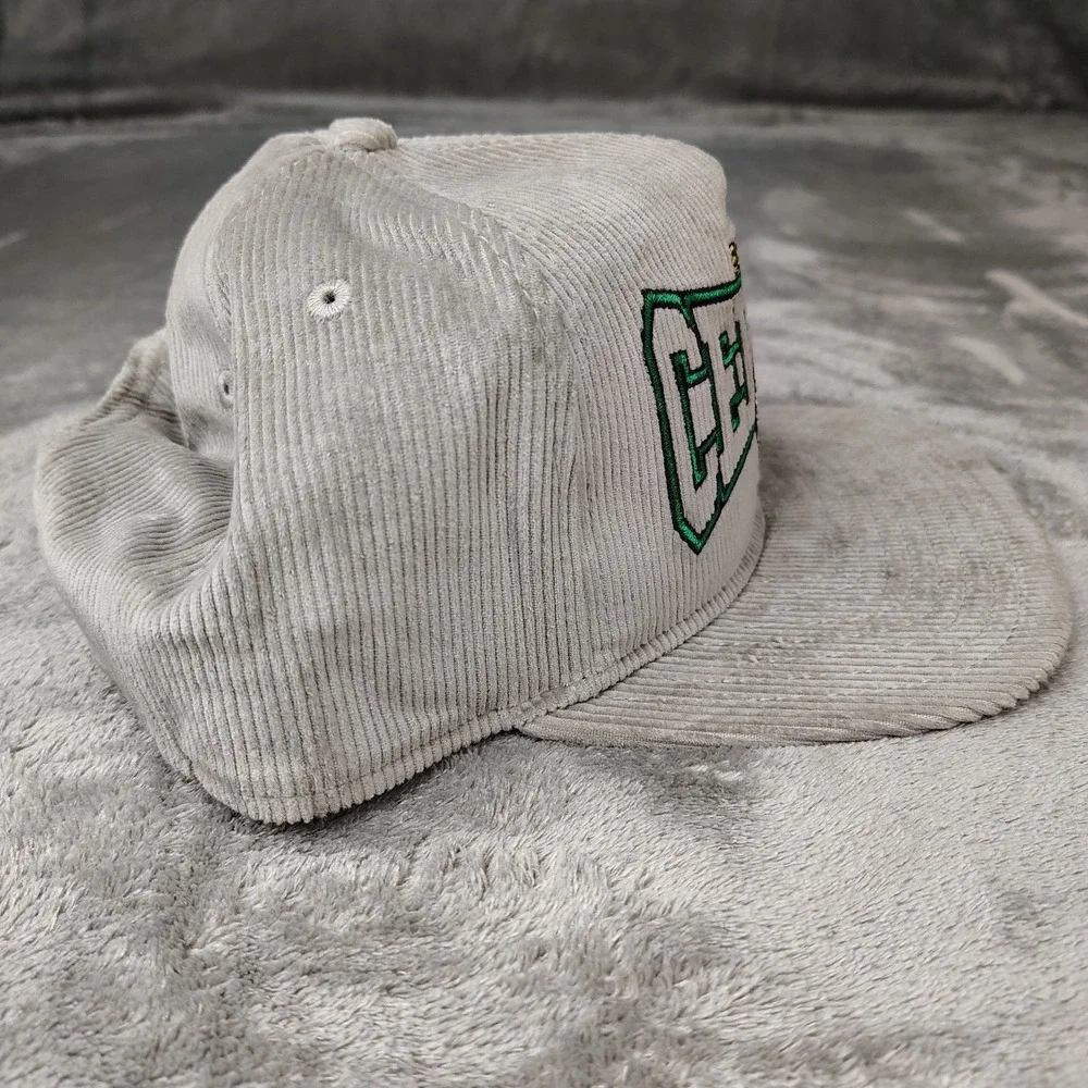 New Era Boston Celtics Corduroy‎ The Golfer Snapback Hat Cap Adjustable Gray